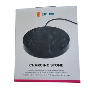 Charging stone - black marble‎